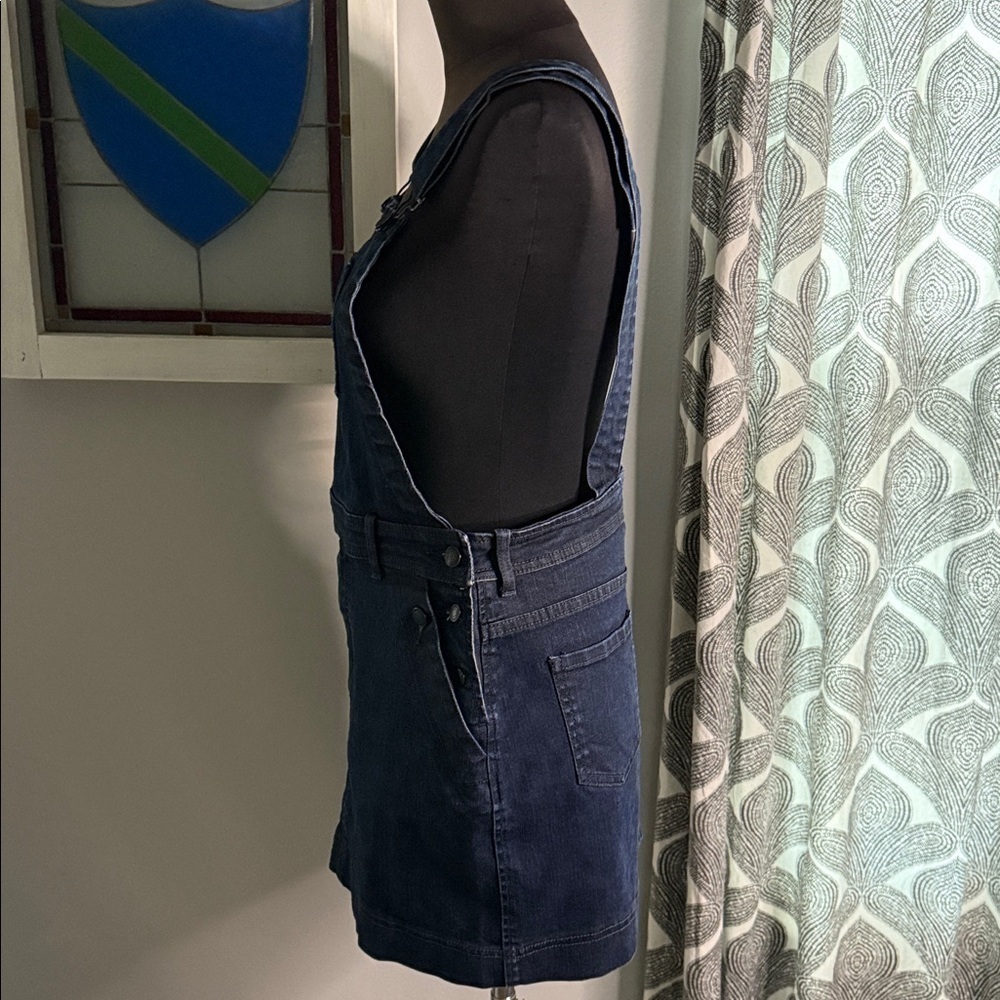 Comptoir des Cotonniers Denim Overall Jumper/ Skirt SZ Medium - Picture 5 of 10